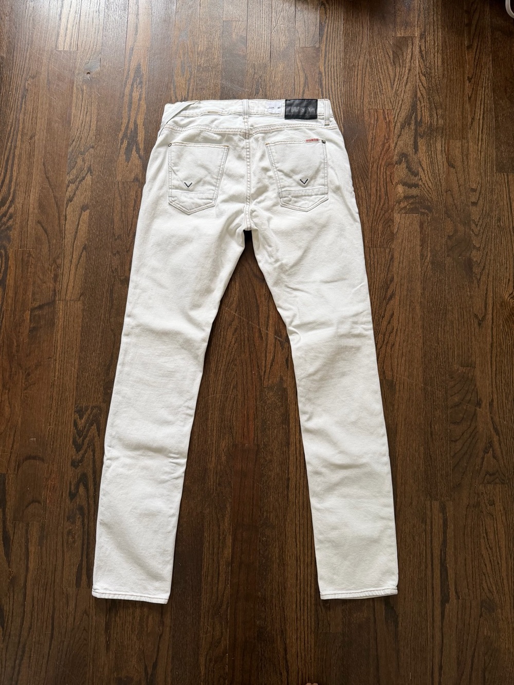 Hudson Jeans White Slim Sartor Denim - Picture 2 of 7